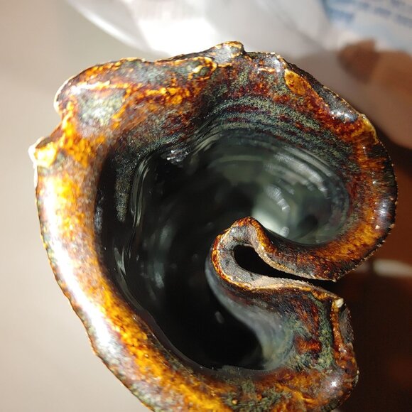 Rumsey Vase Pottery Birds Tree Trunk Art Nature 8 inches by 4 inches - Picture 5 of 16